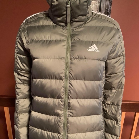 Adidas Essentials Light Down Hooded Parka - Picture 5 of 15